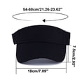 thumbnail image 3 of Adjustable Sport Sun Visor Hat for Men and Women, Breathable Open Top Running Cap for Tennis, Golf, and Outdoor Activities Dark Purple, 3 of 7