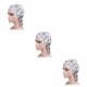 thumbnail image 5 of Guardurnaity Pañuelo para la cabeza, gorro de quimio, turbante elástico de alta para mujer, gorro de algodón, bufanda preatada, Type4 NO4, 5 of 6