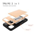 thumbnail image 6 of Mignova iPhone 11 6.1 inch case,Rugged Double-Layer Protection Card Holder Shockproof and Drop-Proof Protection Hard Shell Mixed Rubber Armor(Rose Gold), 6 of 8