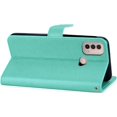 thumbnail image 3 of Case for Motorola Moto E40 with Credit Cards Pocket, Glitter Bling Diamond PU Leather Wallet Phone Case Flip Cover for Moto E30/E40      Green, 3 of 13