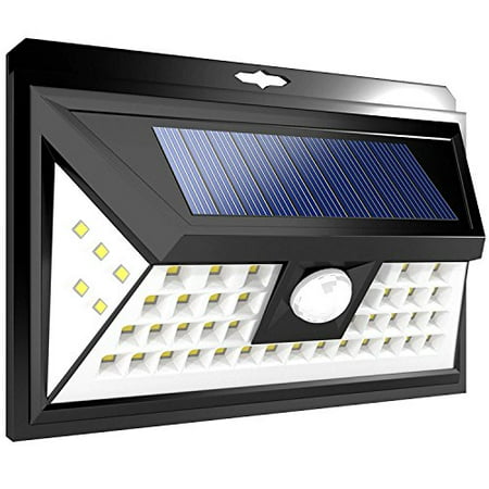 Solar Motion Sensor Light Waterproof LED Lights 46 LEDs ... wiring security lights back deck 