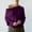 Purple, variant on POROPL Sweaters for Women Long Sleeve Boat Neck Sweater Oversized Knitted