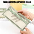 thumbnail image 7 of Summer Saving!Back_to_School Saving!School_Supplies!Under $1 dollars!Special Pencil Case Pouch, SingleLayer Mesh Pencil Case Portable LargeCapacity StainResistant Rectangular Storage Pouch, Green, 7 of 7