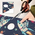 thumbnail image 6 of Yayeee Faucet Mat for Kitchen Sink 14.7" Diatomite Long Splash Guard Pad, Rocket Pattern, 6 of 7
