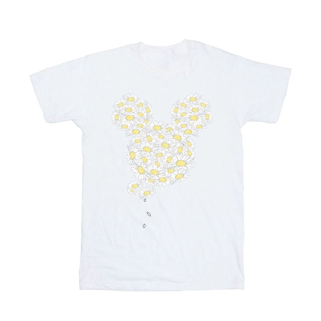 Mickey Mouse T-Shirt en Coton pour Hommes à Tête de Camomille