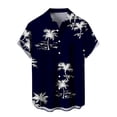 thumbnail image 4 of adaychics Men Beach Shirts Palm Tree Print Summer Button Down Shirts Casual Tops Short Sleeve for Beach Vacation, 4 of 7