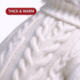 thumbnail image 3 of Dog Sweater for Small Medium Dogs, Warm Comfortable Winter Pet Clothes, Cute Knitted Sleeveless Puppy Sweater for Cats, Dog Apparel & Accessories Fall Winter by MPOISVA, 3 of 8