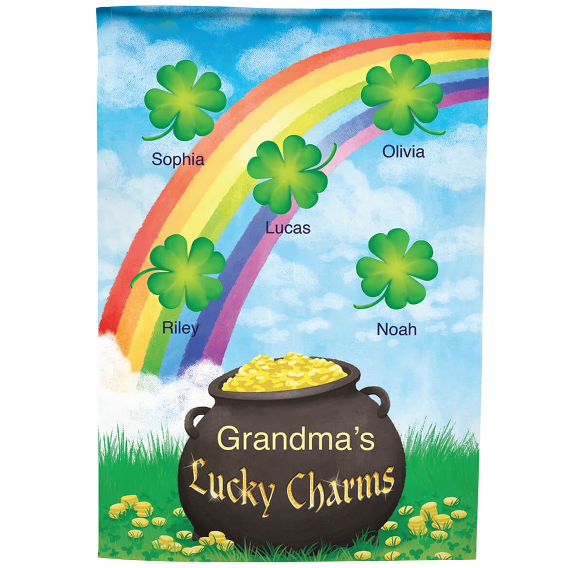 St. Patrick's Day Garden Flag with Leprechaun