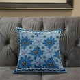 thumbnail image 6 of Sun Flowers Indoor/Outdoor Pillow with Removable Cover in Gray Blue20x20, 6 of 6