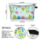 thumbnail image 3 of Bolsas de cosméticos con impresión de dientes Bolsa de maquillaje de poliéster Neceser de viaje (Azul aguamarina) Ygjytge Cuidado Belleza, 3 of 3