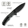 thumbnail image 4 of CIVIVI Praxis Folding Pocket Knife 3.75" 9Cr18MoV Blade with Micarta Handles C803G, 4 of 7