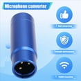 thumbnail image 3 of 2X Phantom Power Adapter Microphone System Audio Mixer for Condenser Mic 48V XLR Mic Adapter 3.5mm Blue, 3 of 7