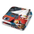thumbnail image 3 of Manta Blaze Throws de tela de superficie vertical súper suave de varios tamaños, acogedora y cálida, adecuada para cama, sofá, campamento, viajes, para todas las estaciones, liviana y compacta de 60, 3 of 8