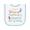 White and Light Blue, variant on Inktastic Chiropractor Like Daddy Baby Terry Cloth Bib