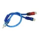thumbnail image 2 of Cable de audio RCA, adaptador divisor RCA para sistema de audio con altavoces estéreo. 2 hembras por 1 macho, 2 of 9