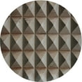 thumbnail image 1 of Ahgly Company Machine Washable Indoor Round Transitional Milk Chocolate Brown Area Rugs, 8' Round, 1 of 7