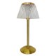 thumbnail image 1 of Lámpara Mesita Noche Táctil Mesa Cristal Base Metal Recargable, 1 of 9