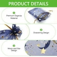 thumbnail image 4 of Tripumer 100 Pcs Moon Star Organza Bags Jewelry Candy Bags Organza Favor Bags Gift Pouch with Drawstring Little Mesh Candy Gift Pouches for Party Jewelry Festival Navy Blue, 4 of 7