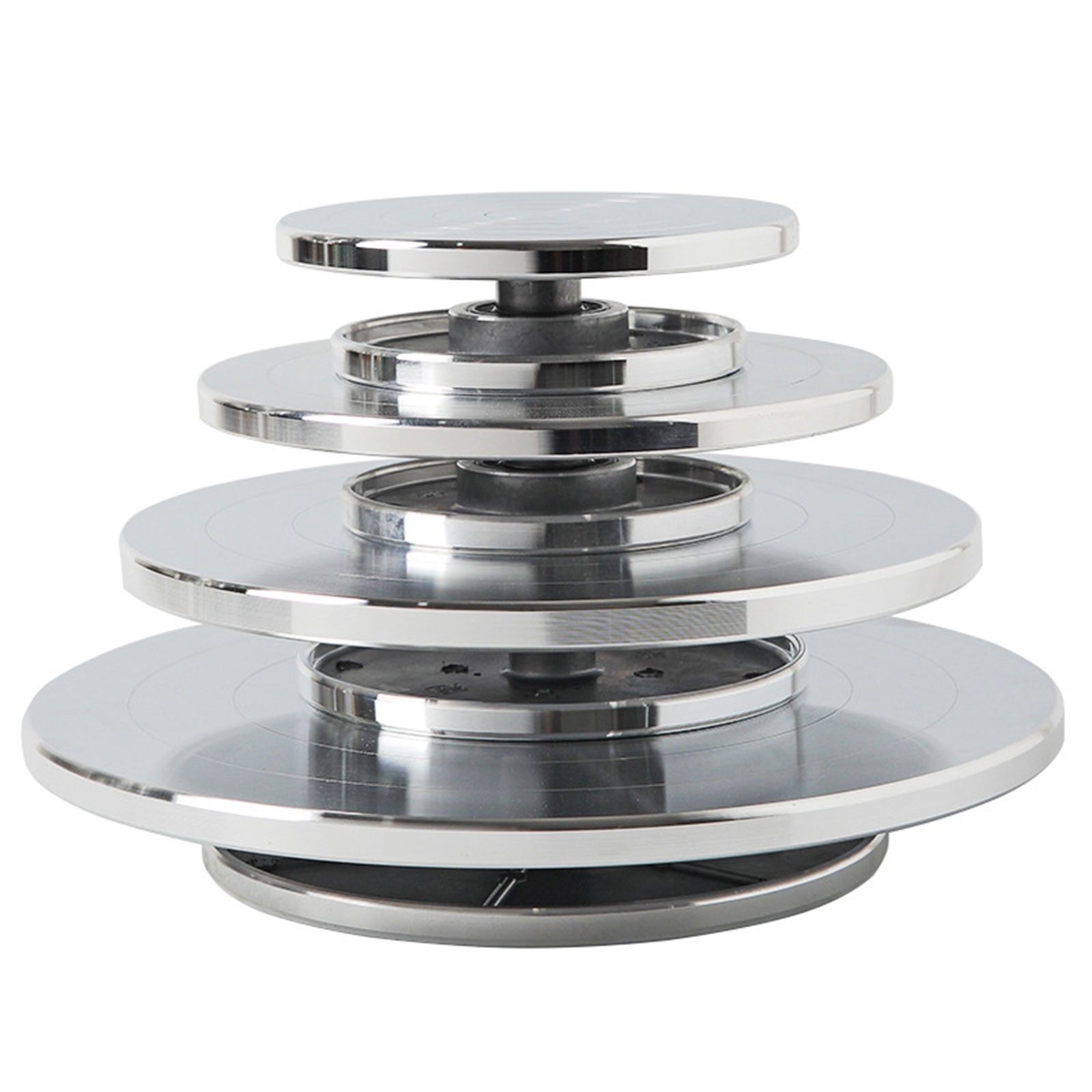 15/20/25/30cm Pottery Wheel Aluminum Turntable Clay Tool Double-Sided Pottery Turntable Sculpture Ceramics Cake Stand