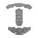 thumbnail image 1 of Kit de relleno de casco, almohadillas de casco, almohadillas de espuma universales de reemplazo de cojines de secado rápido para bicicletas deportivas Gris, 1 of 8