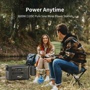 PECRON F3000LFP 3072Wh/3600W Portable Power Station, Surge 4500W, 13 Versatile Outputs, BMS, UPS, Fast Charging, APP Control, LiFePO4 Battery Solar Generator, Power Backup for Camping, Home Use, RV