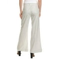 thumbnail image 2 of ASKK NY womens  Grey Stripe Linen-Blend Wide Leg Jean, 27, Grey, 2 of 3