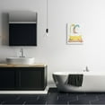 thumbnail image 2 of Stupell Industries Children's Giraffe Animal Bubble Bath Yellow Bathroom, 16 x 20,Design by Erica Billups, 2 of 5