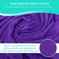 thumbnail image 2 of GREEN LIFESTYLE Terry Loop 3-Pack 30 X 60 Beach Towel, 100% Cotton Towel for Pool, Beach, and Bath (Purple), 2 of 4