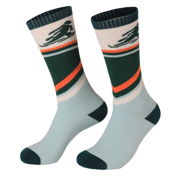 LIZENG Kids Ski Socks Mid Calf Thermal Socks with Pattern Wicking Socks for Boys & Girls Socks for Girls
