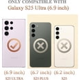 thumbnail image 2 of Funda de teléfono DEERLAMN para Samsung Galaxy S25 Ultra con pantalla, 2 of 8