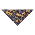 thumbnail image 1 of Collar para mascotas, bufanda triangular, para perros y gatos, con estampado de calabaza, murciélago, estrella y luna, accesorios para disfraces de festivales, suministros para mascotas, 1 of 4