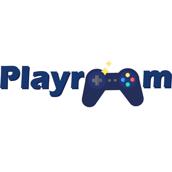 Kids Teens Bedroom Multicolored Playroom Lettering Art Decoration Video Game Controller Design Removable Vinyl Wall Decal - 6" x 20" Adhesive Computer Game Design Arcade Room Wall Decor Sticker