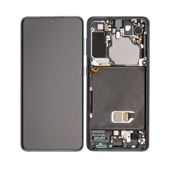 Replacement OLED Assembly With Frame Compatible For Samsung Galaxy S21 5G (Service Pack) (Phantom Gray)