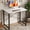 Pure White, variant on Kelno 31" Computer Desk Gaming Table Home Office Writing Study Workstation with Sturdy Metal Frame, Rustic Brown