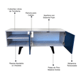 thumbnail image 3 of Mueble para TV de 50' Blanco Nordico Azul Hogare Centro de Entretenimiento, 3 of 6