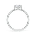 thumbnail image 2 of ANGARA IGI Certified Lab Grown 1 Ct Diamond Engagement Ring for Women in 14K White Gold (Size-6.4mm|Color-F-G|Clarity-VS) | April Birthstone, Anniversary, Jewelry Gift for Women | Diamond Ring, 2 of 8