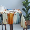 thumbnail image 4 of Orange Blue Pumpkin Fall Table Cloth Waterproof Tablecloths, Thanksgiving Eucalyptus Leaves Tablecloth Dining Table Cover for Kitchen Party Tabletop Outdoor, Rectangle Tablecloth 54x108 Inch, 4 of 9