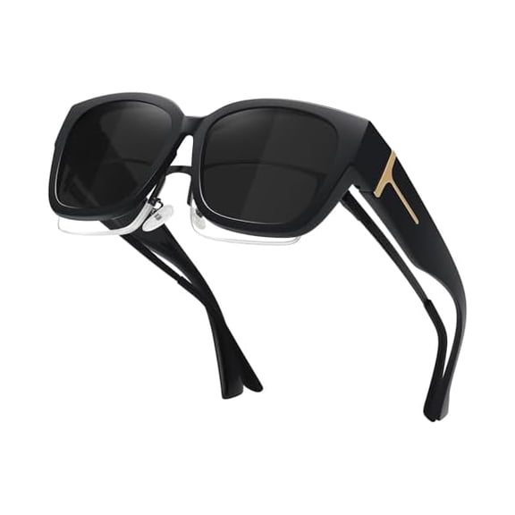 Oversized Fit Over Glasses Sunglasses for Women Men Large Trendy Polarized Sunglasses for Driving UV Protection