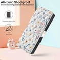 thumbnail image 2 of Wallet Case for Samsung Galaxy Z Fold 7, Flower PU Leather Durable Phone Case Kickstand Flip Case with Card Slots Wrist Strap Pattern Magnetic Closure Protective Case for Galaxy Z Fold 7 - E, 2 of 9