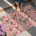 thumbnail image 4 of Pink Christmas Santa Pattern Door Rugs,Washable Non Slip Door Mats Indoor,Decorative Door Mats,Entry Mat Indoor for Entrance,Bedroom,Kitchen,Bathroom,20"x32", 4 of 6