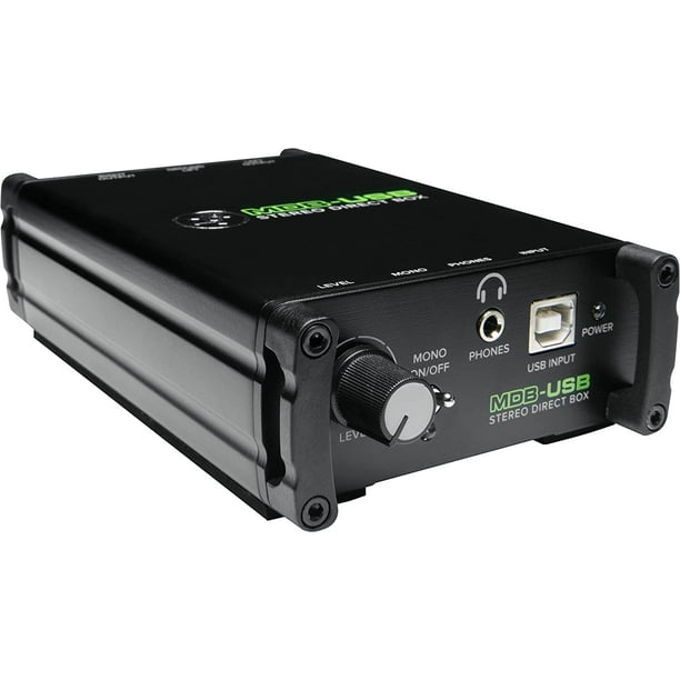 Mackie 2049174 MDB-USB Caja de entrada directa estéreo