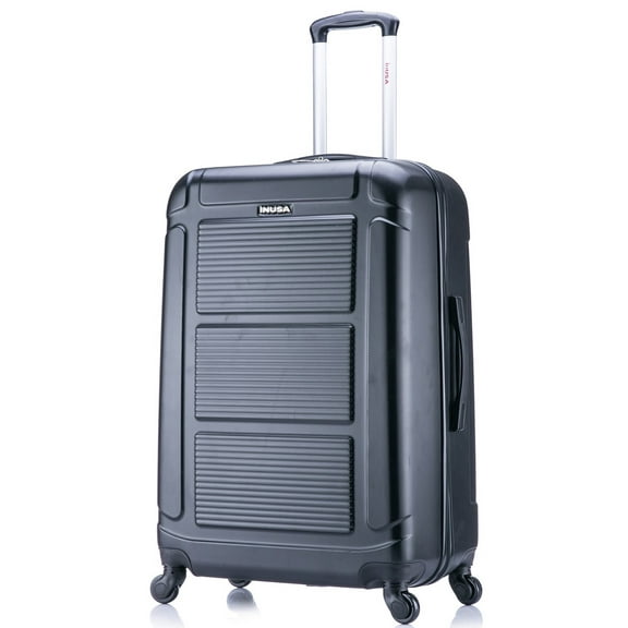 InUSA Pilot 28" Hardside Lightweight Luggage with Spinner Wheels, Handle, and Trolley, Black