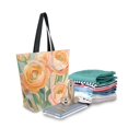 thumbnail image 2 of FORMRS Womens Canvas Tote Bag with Zipper Inner Pocket Shoulder Handbag, Abstract Floral Art, 2 of 7