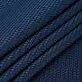 thumbnail image 3 of GlowSol Navy Blue Shower Curtain 78 inches Long Waffle Woven Textured Polyester Extra Long Fabric Shower Curtain for Bathroom Washable, 1 Set, 3 of 7