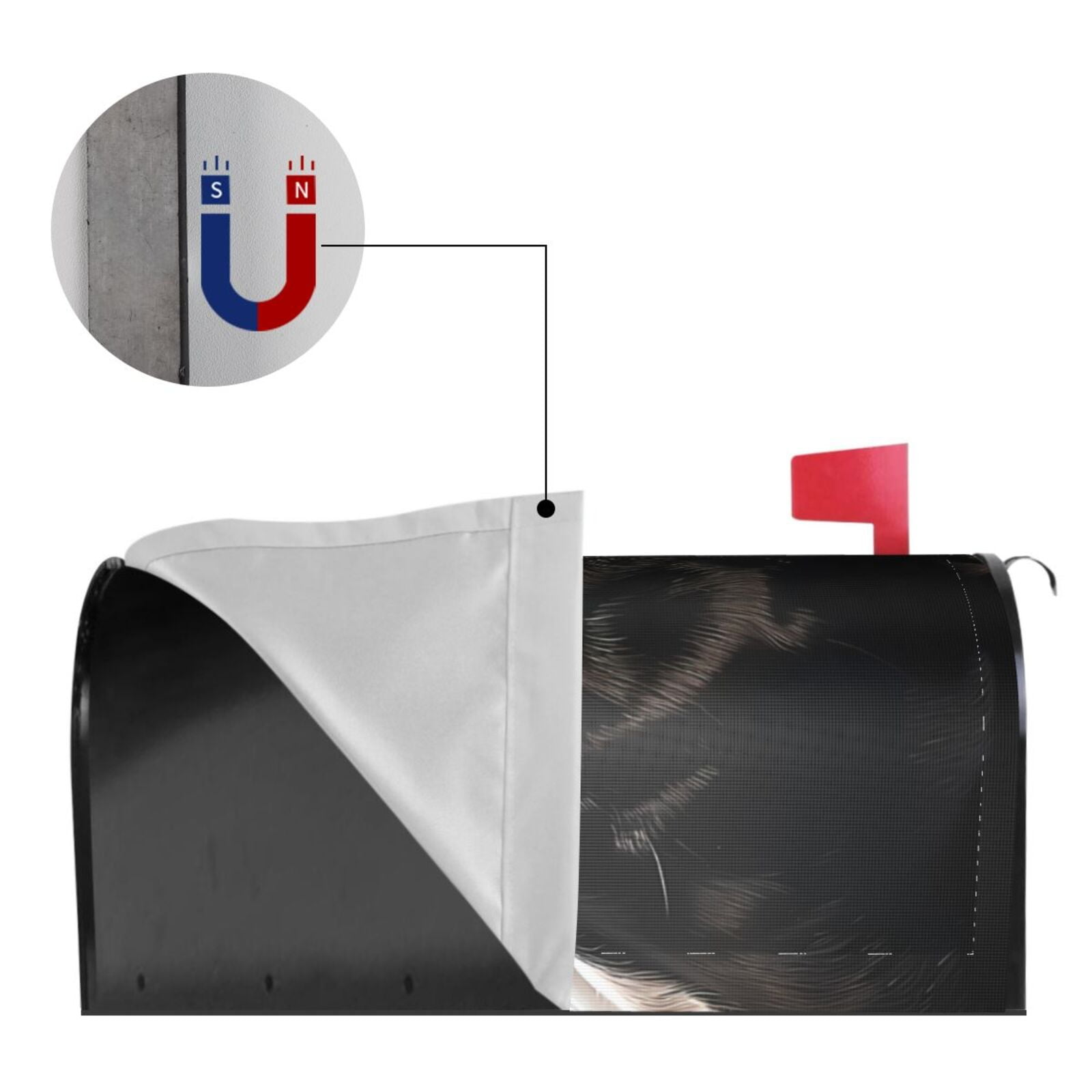 Kdxio Magnetic Mailbox Cover 21x18 in Mailbox Cover Outdoor Decoration Holiday Mailbox Covers for Home Garden Yard-21x18 in