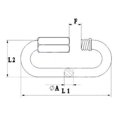 thumbnail image 2 of MarineNow Conector de cadena de eslabones rápidos de acero inoxidable 316, grado marino, 07 mm (9/32 ""), paquete de 05, 2 of 2