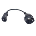 thumbnail image 2 of IEC320 C14 Male to Europe Female Power Cable Low Resistance for Ups Pdu CUTICAT Cable de energía, 2 of 8
