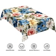 thumbnail image 6 of 60x84inches Floral Rectangle Tablecloth Blue Pink Flowers Blossom Printed Table Cloth Waterproof and Washable Fabric Table Cover for Kitchen Dining Room Living Room Patio Home Decors, 6 of 7