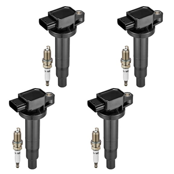 SPEEDWOW Ignition Coil Pack & Iridium Spark plugs Compatible with Scion xB Toyota Echo Prius Yaris 1.5L L4 Replacement for C1304 UF-316 UF-316T 7090,Set of 4