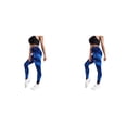 thumbnail image 3 of Minnieouse Mujeres Butt Leggings Gym Tie Dye Pantalones largos Hip Lift Cintura alta Entrenamiento Pantalones de chándal Medias para Type11 NO11, 3 of 6